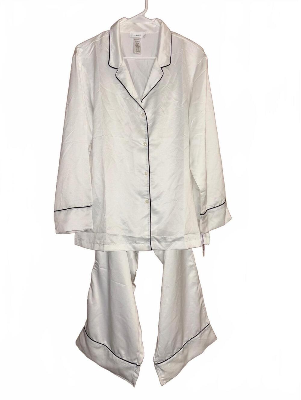 Natori Satin Essentials Notch PJ Set XL